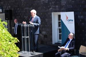 Minister of State at the Department of Transport, Tourism and Sport Michael Ring, Minister Jimmy Deenihan at the re-opening.